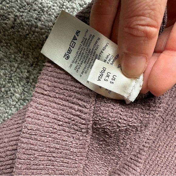 Free People Mauve Ribbed Turtleneck Sweater - Picture 6 of 7